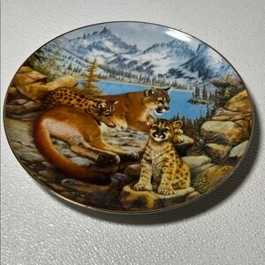 Vtg 1981 Native Wildcats 1st Edition Series Snuggling Cougar By Murray Killman